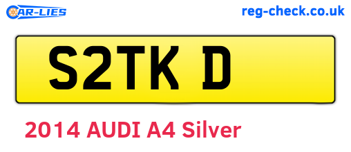 S2TKD are the vehicle registration plates.