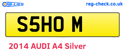 S5HOM are the vehicle registration plates.