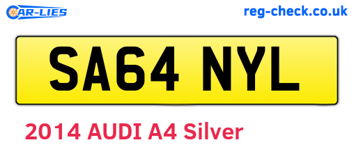 SA64NYL are the vehicle registration plates.