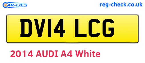 DV14LCG are the vehicle registration plates.