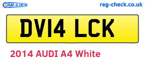 DV14LCK are the vehicle registration plates.