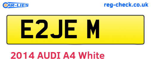 E2JEM are the vehicle registration plates.