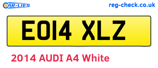 EO14XLZ are the vehicle registration plates.