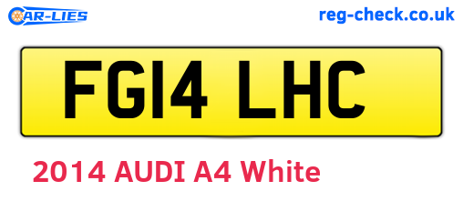 FG14LHC are the vehicle registration plates.