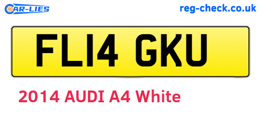 FL14GKU are the vehicle registration plates.