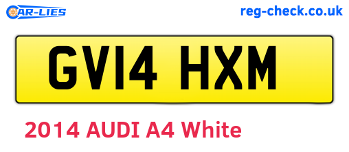 GV14HXM are the vehicle registration plates.