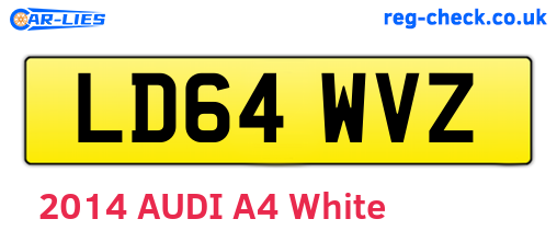 LD64WVZ are the vehicle registration plates.