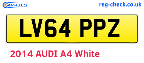 LV64PPZ are the vehicle registration plates.