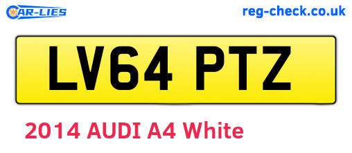 LV64PTZ are the vehicle registration plates.