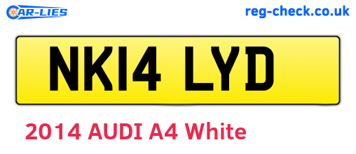 NK14LYD are the vehicle registration plates.