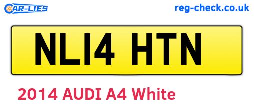 NL14HTN are the vehicle registration plates.