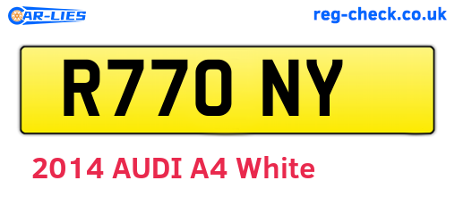 R77ONY are the vehicle registration plates.