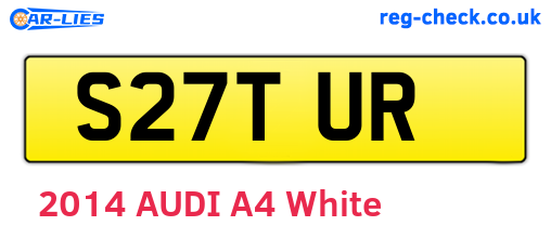 S27TUR are the vehicle registration plates.