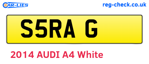 S5RAG are the vehicle registration plates.