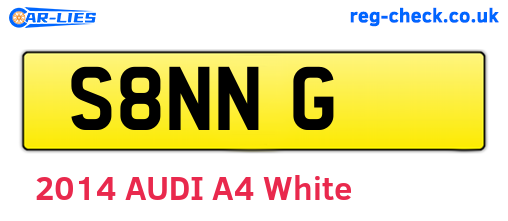 S8NNG are the vehicle registration plates.