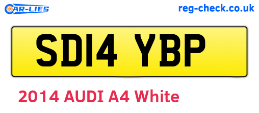 SD14YBP are the vehicle registration plates.