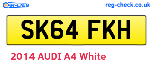 SK64FKH are the vehicle registration plates.