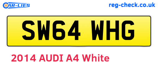 SW64WHG are the vehicle registration plates.