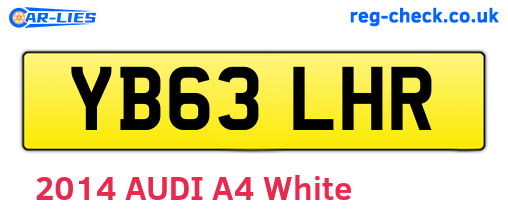 YB63LHR are the vehicle registration plates.