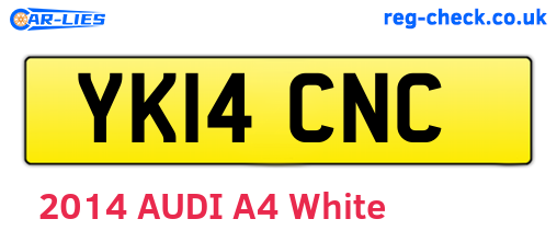 YK14CNC are the vehicle registration plates.