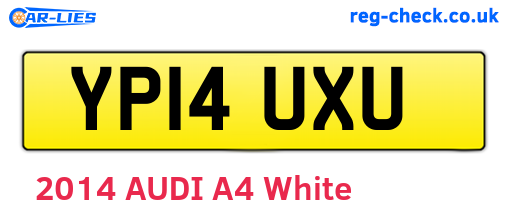 YP14UXU are the vehicle registration plates.