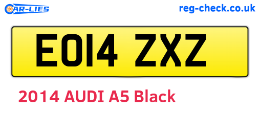 EO14ZXZ are the vehicle registration plates.