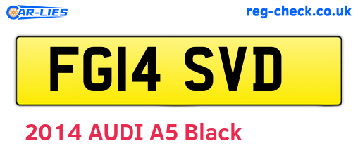 FG14SVD are the vehicle registration plates.