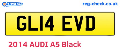 GL14EVD are the vehicle registration plates.
