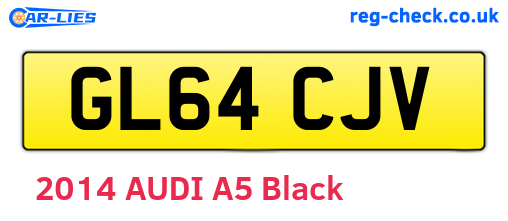 GL64CJV are the vehicle registration plates.