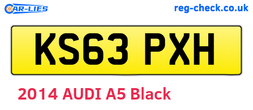 KS63PXH are the vehicle registration plates.