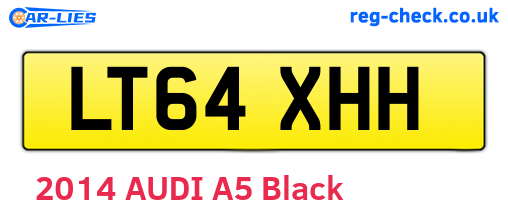 LT64XHH are the vehicle registration plates.