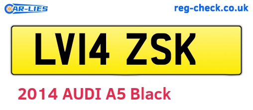 LV14ZSK are the vehicle registration plates.