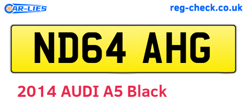 ND64AHG are the vehicle registration plates.