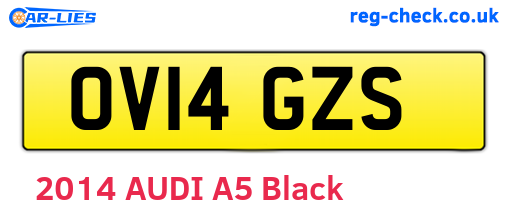 OV14GZS are the vehicle registration plates.
