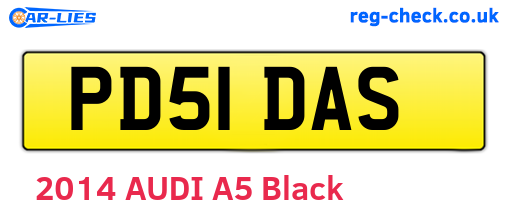 PD51DAS are the vehicle registration plates.