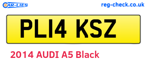 PL14KSZ are the vehicle registration plates.