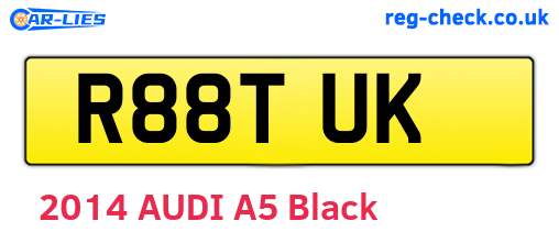 R88TUK are the vehicle registration plates.