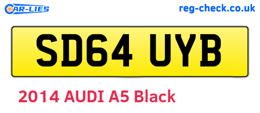 SD64UYB are the vehicle registration plates.