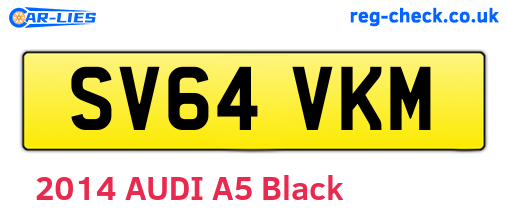 SV64VKM are the vehicle registration plates.