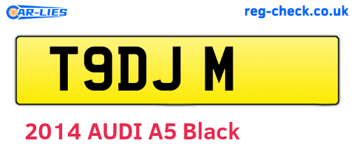T9DJM are the vehicle registration plates.