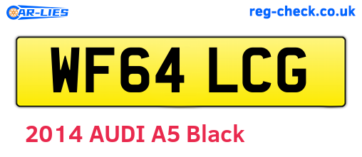 WF64LCG are the vehicle registration plates.