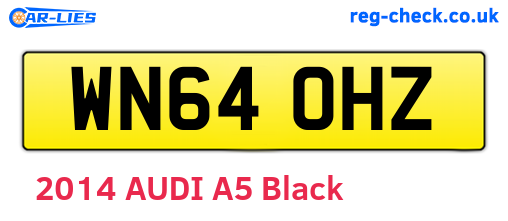 WN64OHZ are the vehicle registration plates.