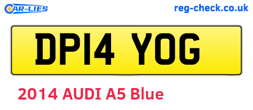 DP14YOG are the vehicle registration plates.