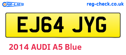 EJ64JYG are the vehicle registration plates.