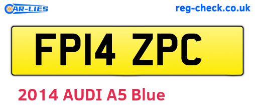 FP14ZPC are the vehicle registration plates.