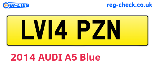LV14PZN are the vehicle registration plates.