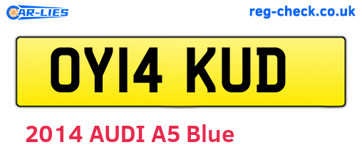 OY14KUD are the vehicle registration plates.