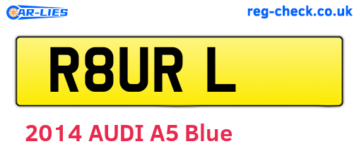 R8URL are the vehicle registration plates.