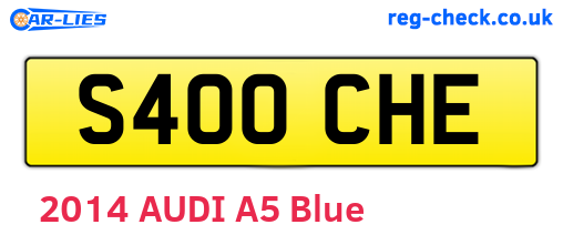 S400CHE are the vehicle registration plates.