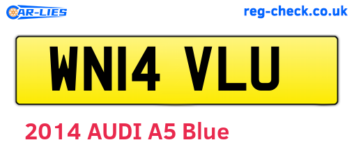 WN14VLU are the vehicle registration plates.